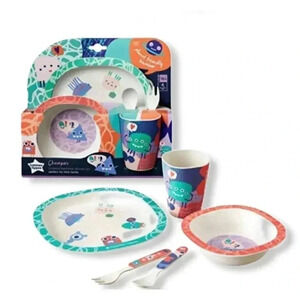 Tommee Tippee Chompers 5 PCs bamboo dinner set